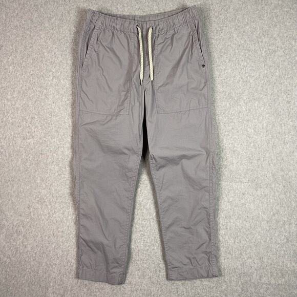 Vuori Pants Mens M (Fits 32x26.5) Grey Ripstop Pant - Picture 1 of 10